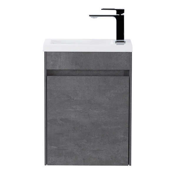 База под раковину подвесная BelBagno Pietra Mini 394х520х217 мм, Stucco Cemento (PIETRA MINI-400-1A-SO-SCM-L)