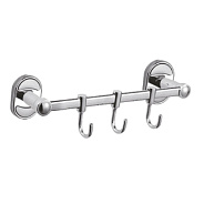 Планка с крючками для полотенец D-Lin D288700-3, хром