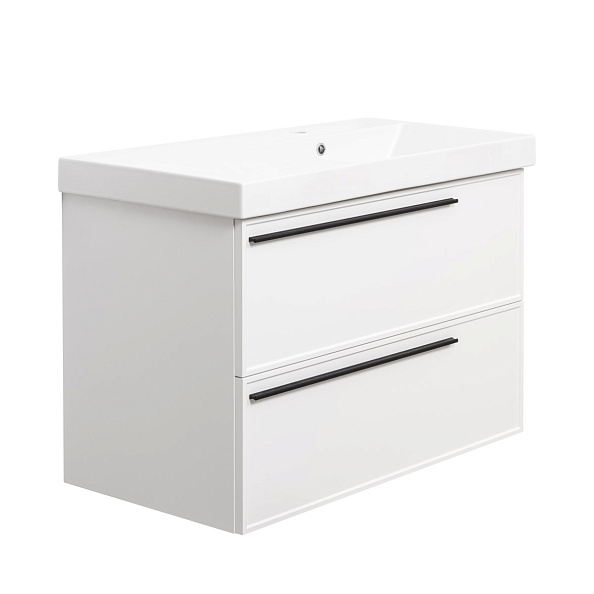 Тумба под раковину подвесная La Fenice Elba TWIN FNC-01-ELB-B-90-2, белая