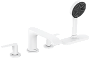 Смеситель для ванны HANSGROHE Vivenis на 4 отверстия, с sBox, белый матовый (75444700)