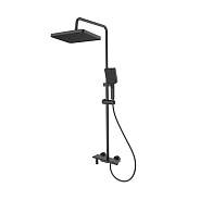 Душевая система Splenka S52.24.06 для ванны и душа кнопочное управление наполнитель, черный
