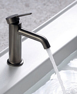 Смеситель для раковины Fima Carlo Frattini Snap, чёрный хром брашированный (F3111CS)