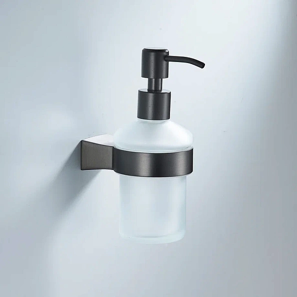 Дозатор жидкого мыла Shevanik SG5744T, оружейная сталь