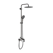 Душевая система Raglo R10.24.09 для ванны и душа  излив поворотный 15 см, графит