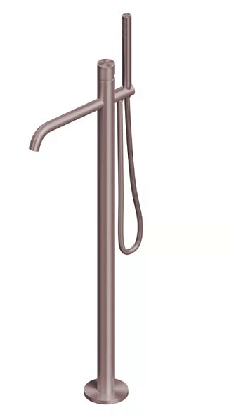 Смеситель для ванны и душа Quadro design Stereo, золото розовое (Pink Gold) (16 62/1 OR)