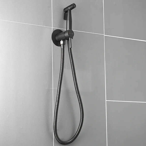 Гигиенический душ со смесителем Shevanik S147H, черный