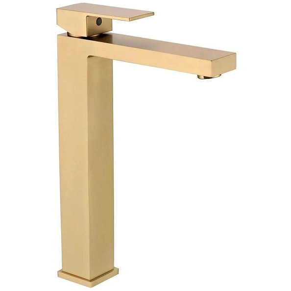 Смеситель для раковины высокий Grocenberg GB3008MG, матовое золото