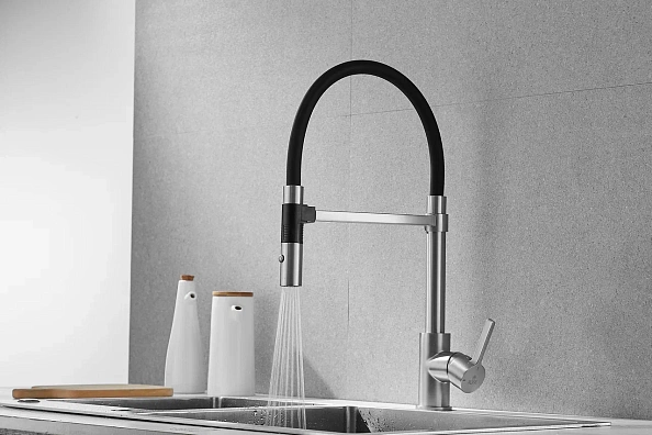 Смеситель для кухни Rose R133L, сатин