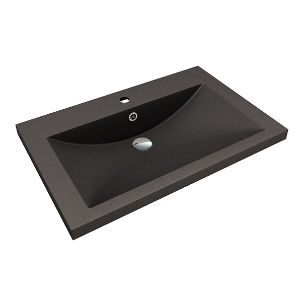 Раковина Florentina Анита 75 см 10.150.00750.302, антрацит