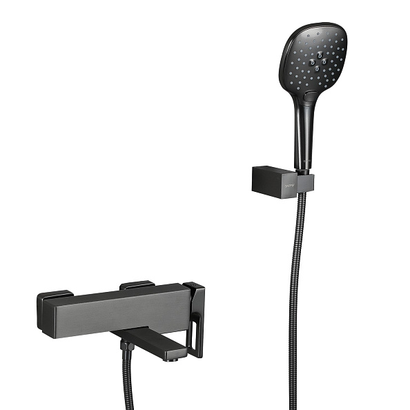 Смеситель для ванны GAPPO G3217-9, оружейная сталь