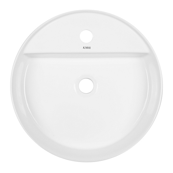 Раковина накладная Azario 450х450х110 круглая, белый глянец (AZ-3220)