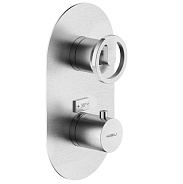 SO130101IX SOLE термостатический смеситель для душа (внешняя часть), шлиф.хром