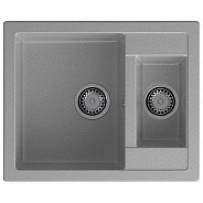 Кухонная мойка GranFest QUADRO 610K, серый