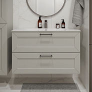 Тумба с раковиной подвесная (100см) Terminus Victoria VIC101002900301O, белый