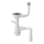 Сифон для кухонной мойки с переливом Nova NV1046