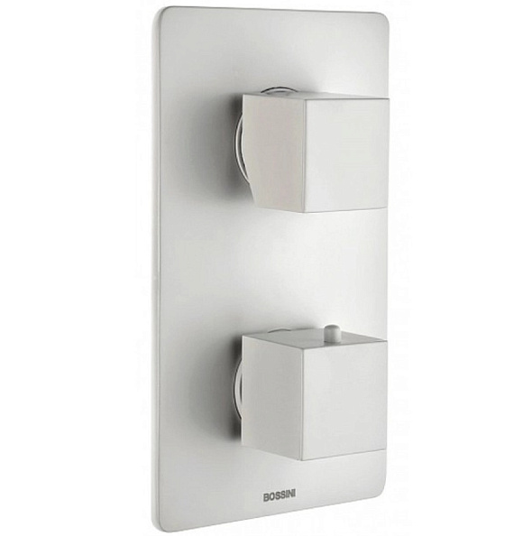Наружная часть механического смесителя Bossini Cube New 118х120х210, белый матовый (Z00062.045)