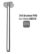 Держатель верхнего душа Almar 316 Stainless Steel, Gun Metal Brushed PVD (E021092.GM316)