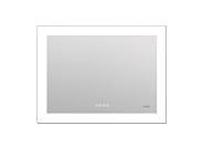 Зеркало Cersanit  LED 060 design pro 80x60 с подсветкой часы с антизапотеванием прямоугольное (KN-LU