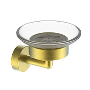 Мыльница Raglo R320.02.03 с держателем,сатин золотой