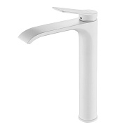 Смеситель для раковины высокий Shevanik S4111C, белый