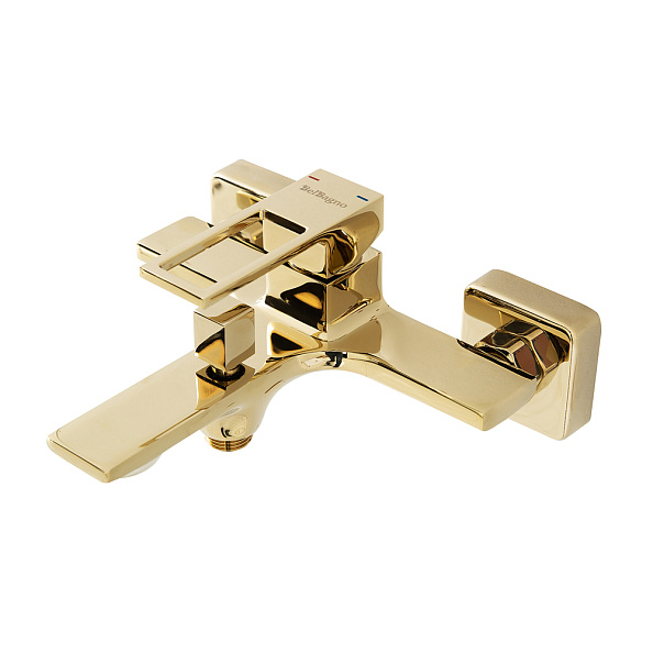 Смеситель для ванны и душа BelBagno Luce, золото (LUC-VAS-ORO)
