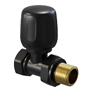 Вентиль ручной регулировки Kohr 1/2" прямой, черный (KMS 0012B)