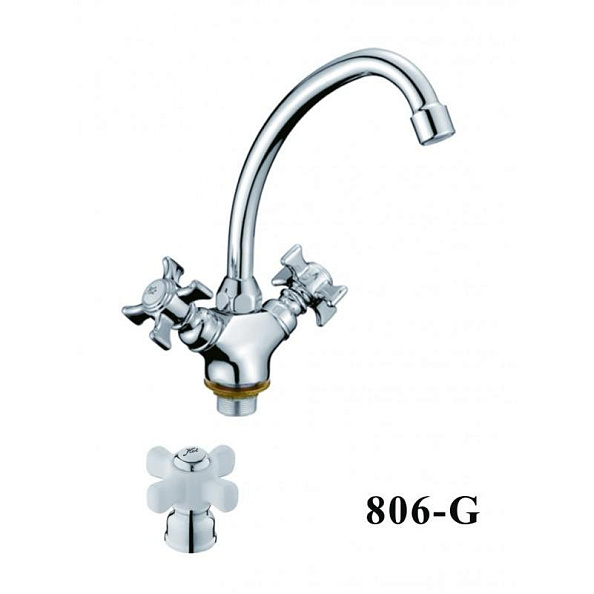 Смеситель для кухни D-Lin D156806-G, хром