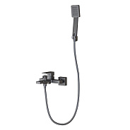 Смеситель для ванны Knotlor KN-22/GM, вороненая сталь