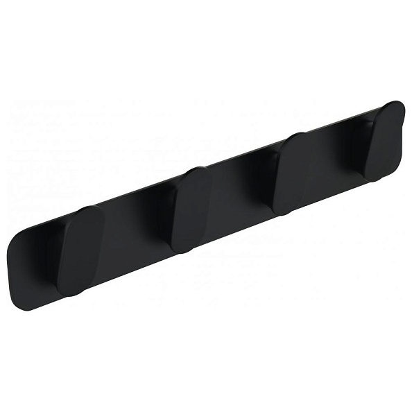 Планка с 4 крючками Grocenberg AC0054BL, черный