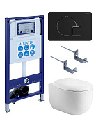 SET AQUATEK АЛЬТАИР cm-069 4в1 (рама AQUATEK INS-0000025 +крепление KKI-0000002 +кнопка KDI-0000069 +унитаз AQ1980-00 +тонкое сиденье с механиз)