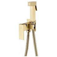 Гигиенический душ со смесителем встраиваемый Grocenberg GB002MG, матовое золото