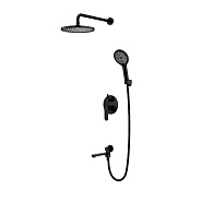 Душевая система Splenka S222.27.06 для ванны и душа встраиваемая на 3 режима поворотный излив 20 см,