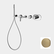 Смеситель для ванны и душа Fima Carlo Frattini Fimatherm, шампань брашированная (F3199X2HS)