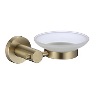 Мыльница стеклянная с настенным держателем Savol S-005659C