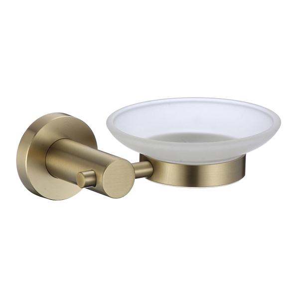 Мыльница стеклянная с настенным держателем Savol S-005659C