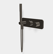 Смеситель для душа Fima Carlo Frattini Spillo Tech, G Collection, на 2 потребителя, хром черный брашированный (F3049TWX2GCS)