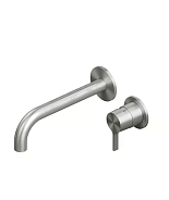 Смеситель для раковины Quadro design Volcano, сталь брашированная (36 14.00 AS)