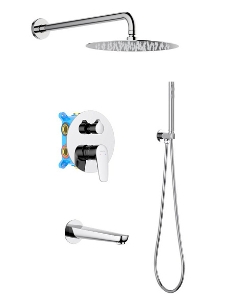 Душевой комплект Set 4 в 1 AQUATEK БЕТТА, хром AQ1173CR