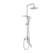 Душевая система с крючками FRAP F24001, хром