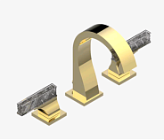 Смеситель для раковины THG Vegetal, для мрамора, золото светлое (U5F F30 151M)