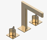 Смеситель для раковины THG Icon-X Carbon gold, Umber PVD (U7S H66 151)