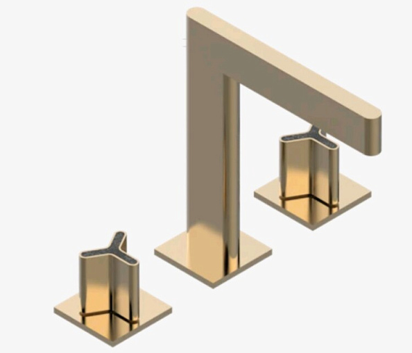 Смеситель для раковины THG Icon-X Carbon gold, Umber PVD (U7S H66 151)