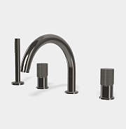 Смеситель для ванны и душа Fima Carlo Frattini Spillo Tech, G Collection, чёрный хром (F3044TNGCN)