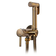 Гигиенический душ со смесителем встраиваемый Grocenberg GB001BR, бронза
