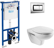 893100010 ПЭК Mateo подвесной унитаз+инсталляция+кнопка+сид(микролифт)