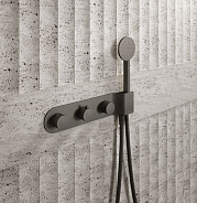 Смеситель для душа Carimali QTime, черный матовый (0-QTM5103EST-NEOP)