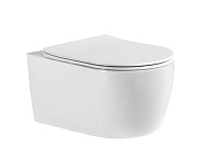AQ1106T-00 ЕВРОПА Унитаз подвесной TORNADO 490*360*250мм, тонкое сиденье с механизмом плавного закрывания, крепеж