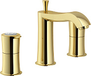SI98211/1GDP SOFI смеситель для раковины на 3 отверстия, золото