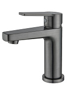 AQ1710BGM ЛУГАНО смеситель для раковины 106 без донного клапана, оружейная сталь