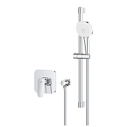 1053350000 CUBEO Душевой комплект (смеситель внутр монтажа для душа без встр части, душ гарнитур Tempesta Cube 110, подкл для душ шланга), хром